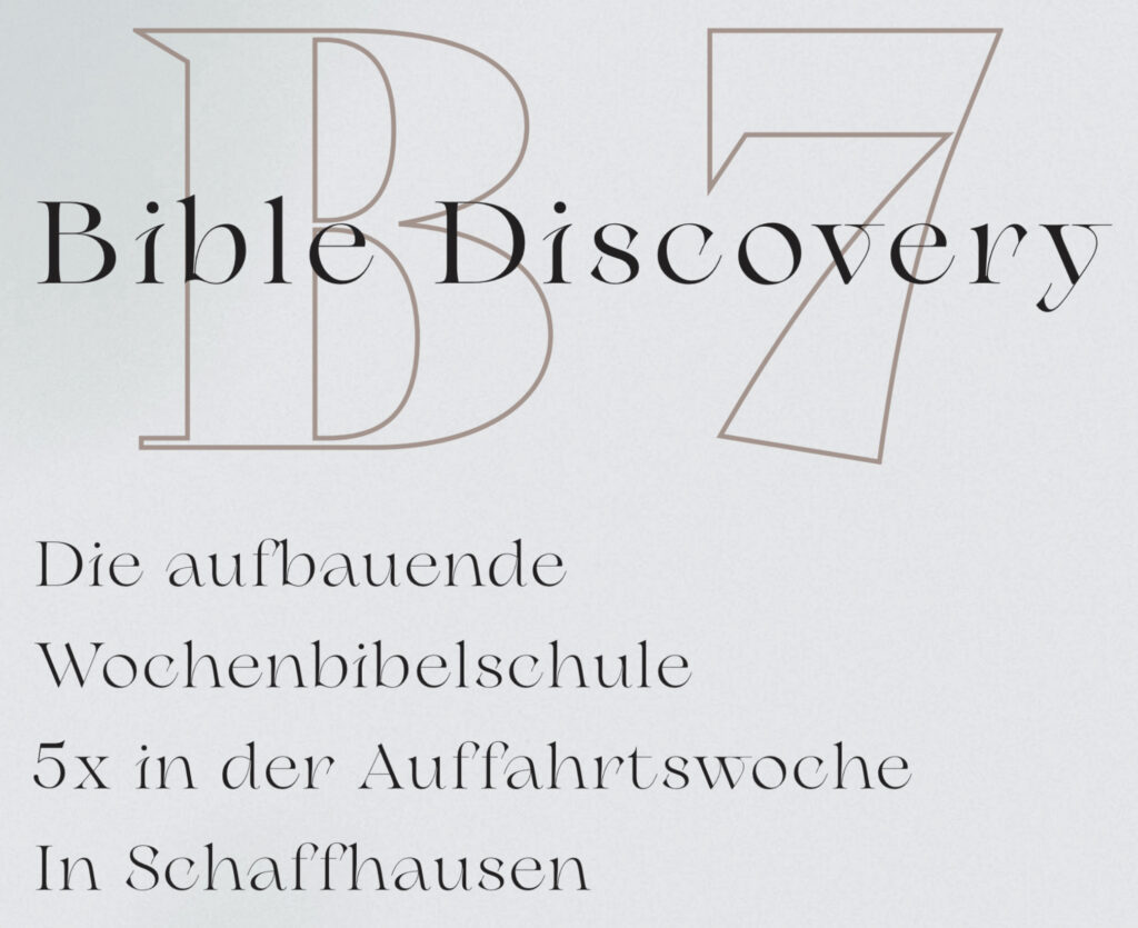 B7 Bible Discovery Wochenbibelschule